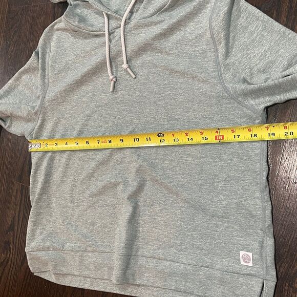 Rhoback Tempo Performance Hoodie Women Small Green Pullover Crop Sweatshirt - Picture 10 of 11